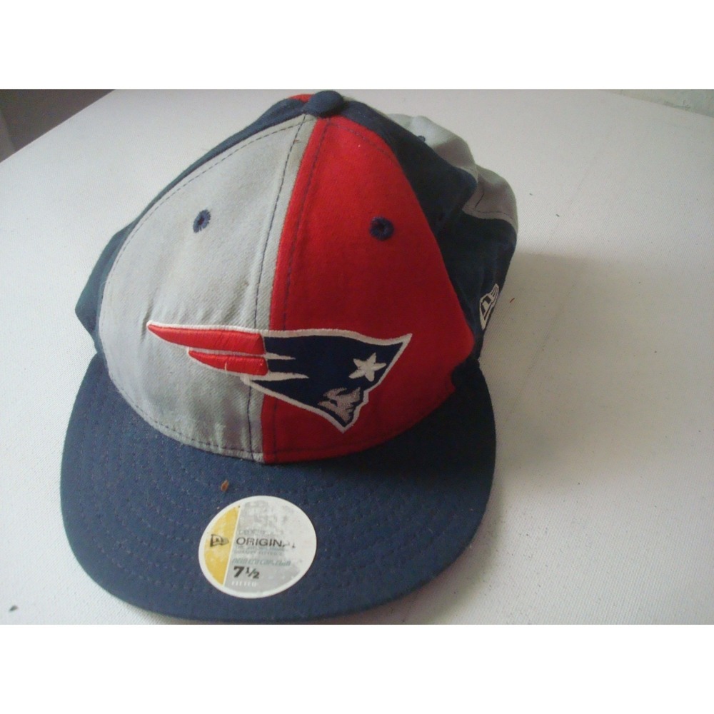 PATRIOTS 7 1/2 NEW ERA    ‎ HAT CAP DEADSTOCK  VINTAGE T9